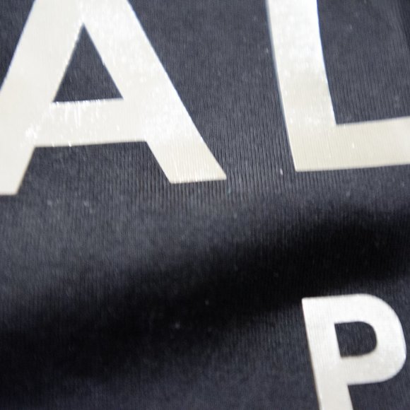 Balmain Paris T Shirt - Silver Print on Black - Picture 7 of 12